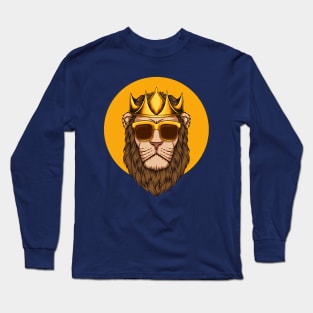 Lion King Wearing Sunglasses Long Sleeve T-Shirt